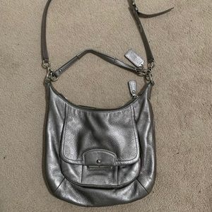 Coach Silver Kirstin Signature Crossbody bag